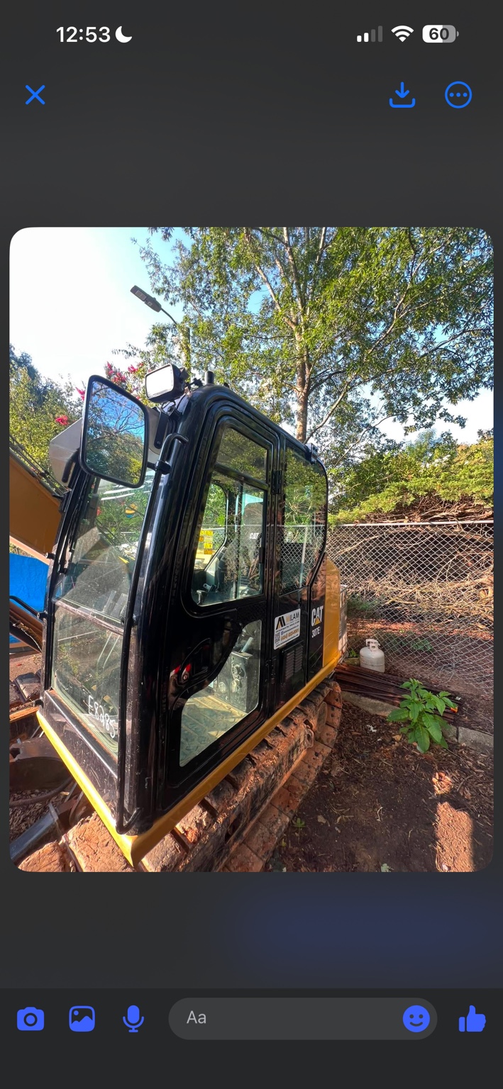 Excavator cab tint project